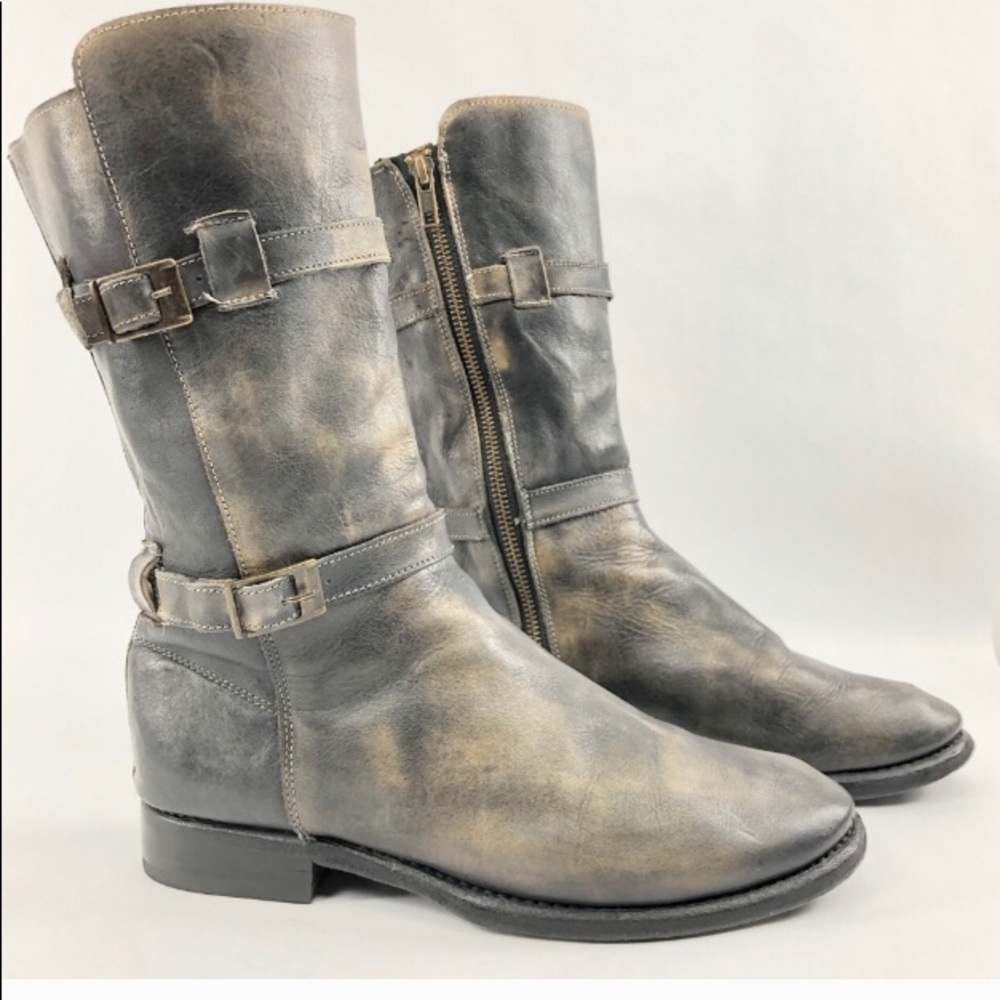 BedStu Anthro cobbler midcalf buckle boot 7.5